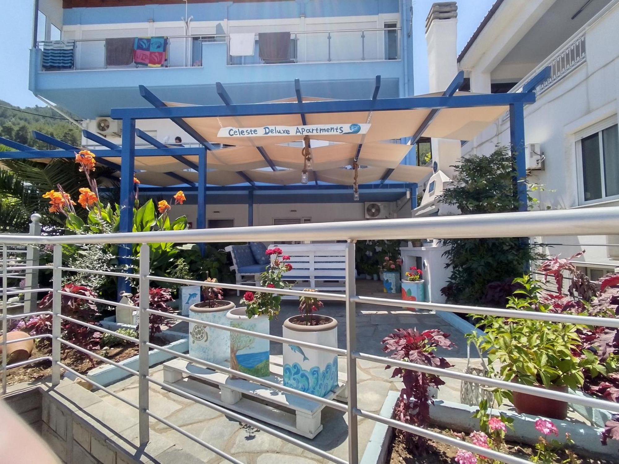 Celeste Deluxe Apartments Скала-Потамиас Экстерьер фото